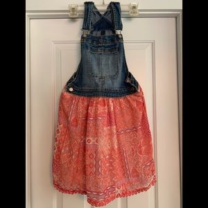 Adorable Jordache Overalls Skirt, Size XL/14-16 Girls.